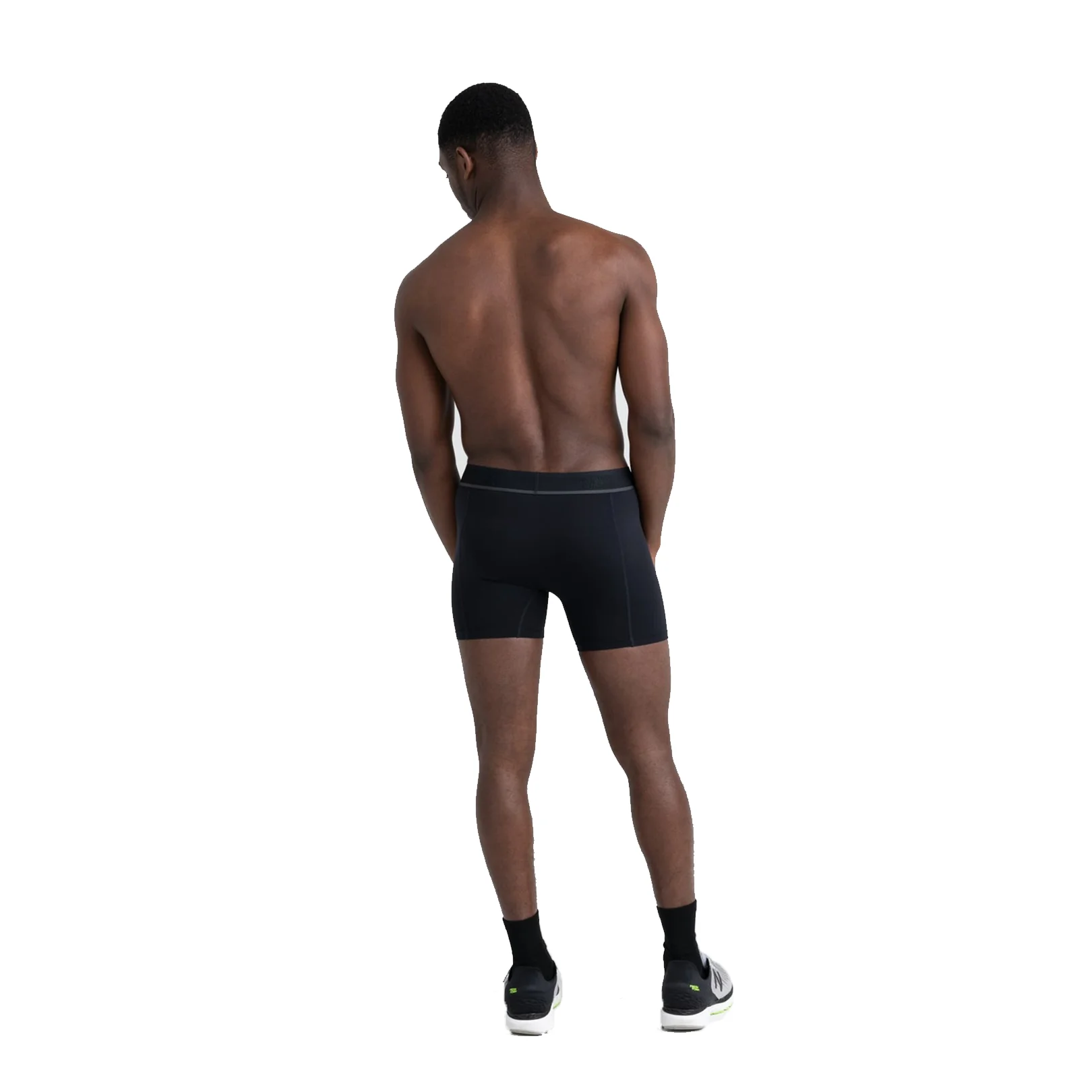 Saxx Men's Kinetic Light-Compression Mesh Boxer Brief Blackout - Image 4